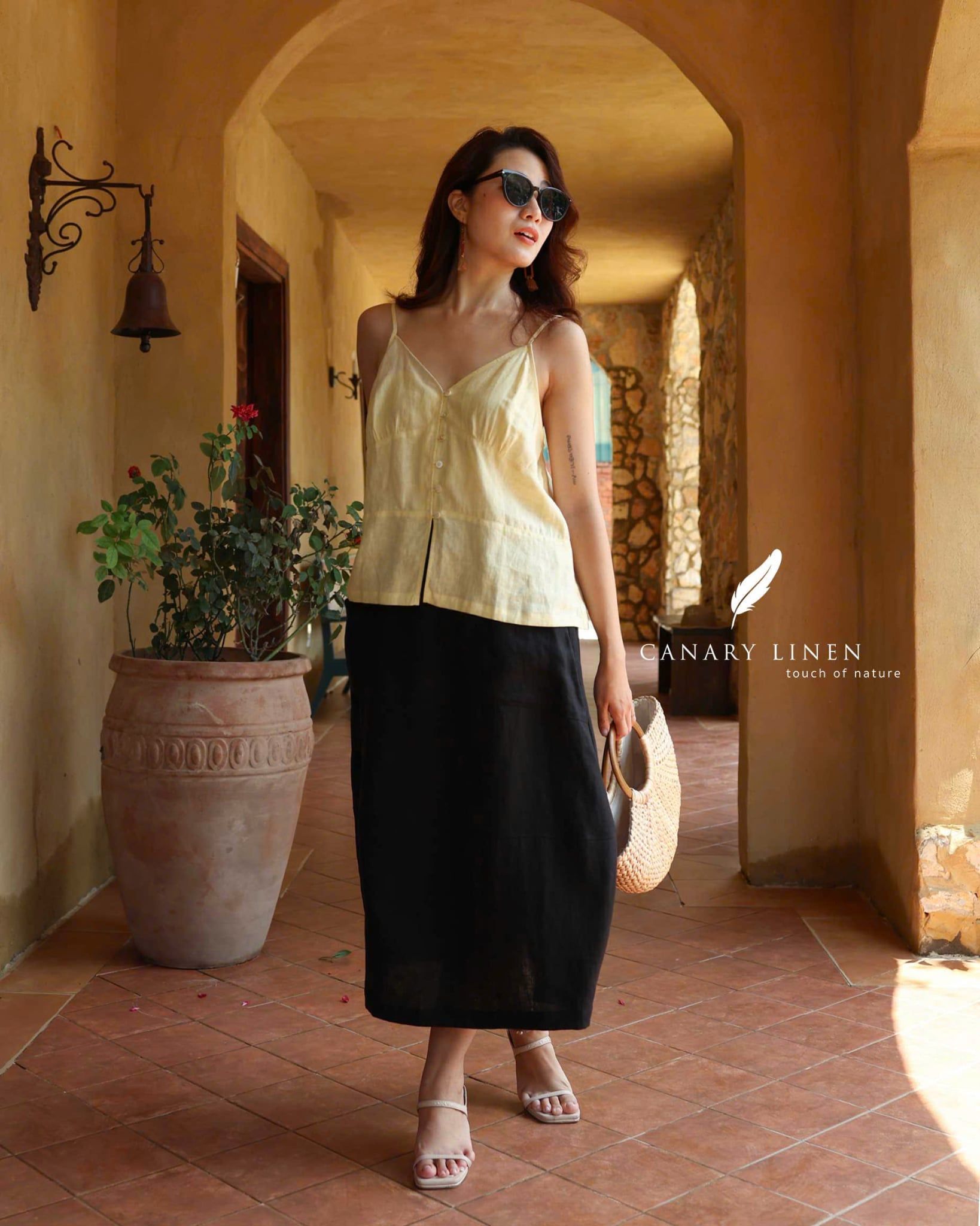  Roselle Camisole - Vàng Pastel 