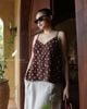  Roselle Camisole - Nâu chấm bi 
