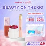  Combo "Beauty On The Go" [Má hồng thạch + Nước hoa xịt 10ml + Son bóng ver 2.0] 
