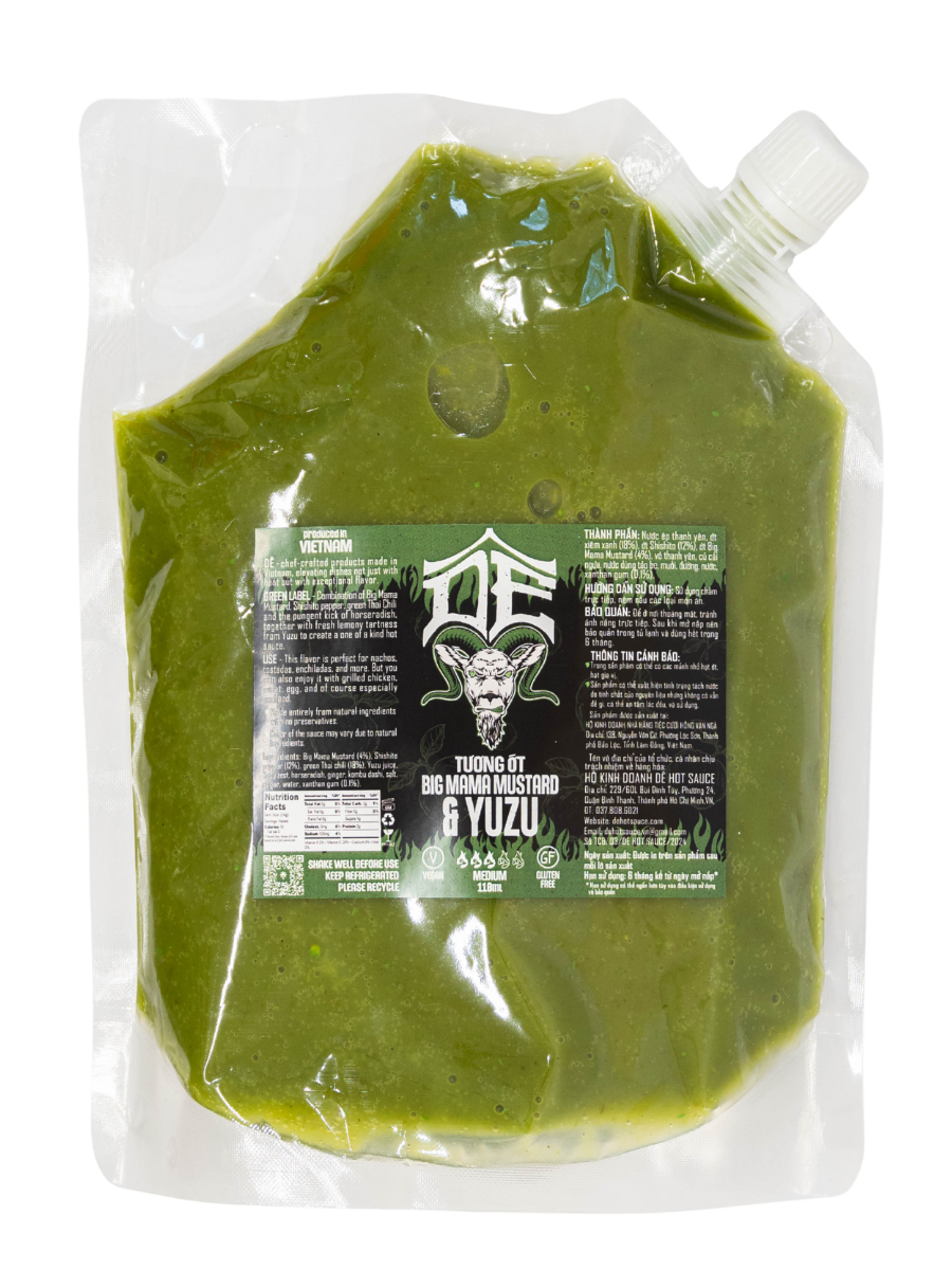  Túi Vacuum Tương ớt Big Mama Mustard & Yuzu - 1Kg 