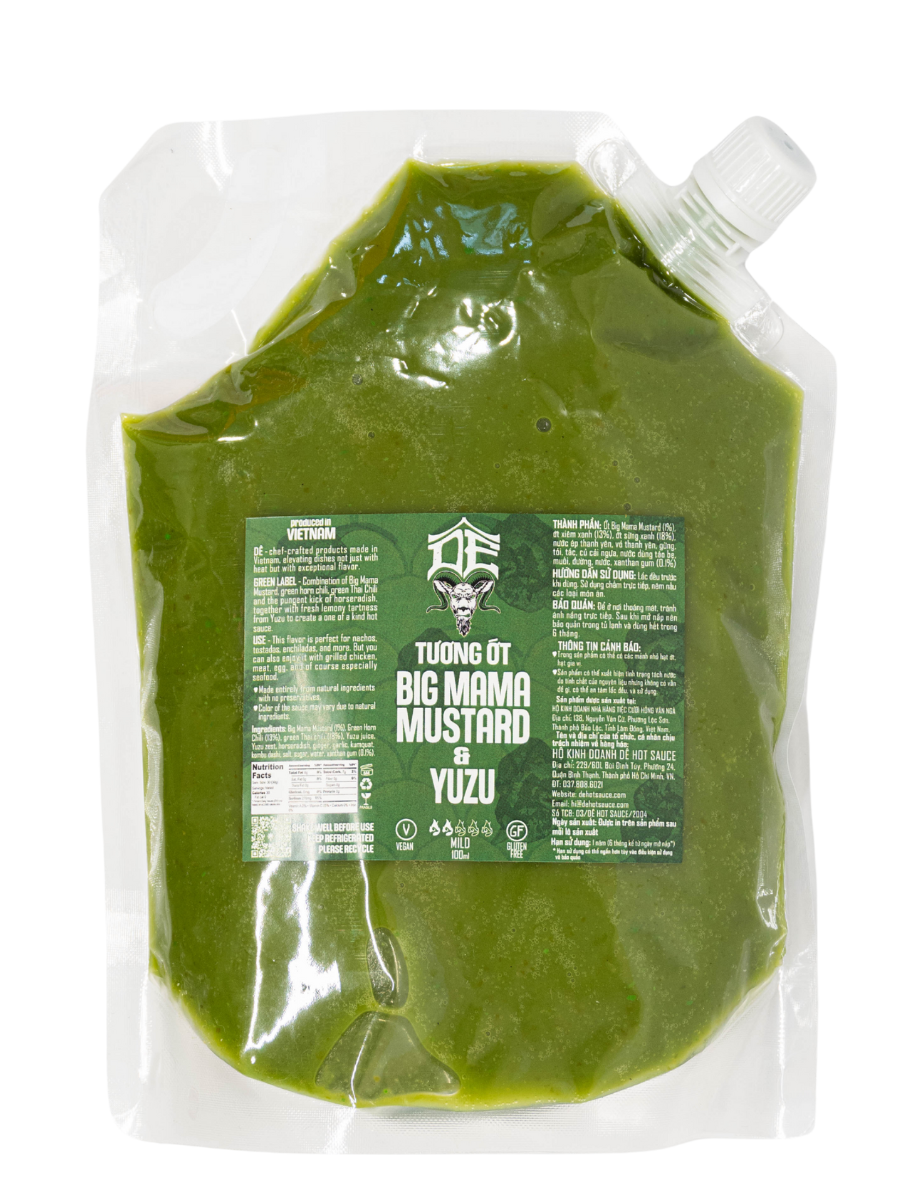  Túi Vacuum Tương ớt Big Mama Mustard & Yuzu - 1Kg 