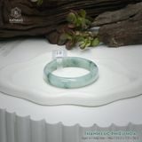  Vòng Khối Ngọc Phỉ Thúy Thanh Lục Phiêu Hoa Cao Cấp Bản Hẹ KT: 13.2 x 7.5 x 56.5  (Không Kén Mệnh) 261823 