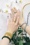  Bộ Trang Sức Thiết Kế Ngọc Phỉ Thúy Kết Hợp Đá Thạch Anh Tóc Vàng Không Kén Mệnh (GIÁ LIÊN HỆ) 