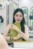  Bộ Trang Sức Thiết Kế Ngọc Phỉ Thúy Kết Hợp Đá Thạch Anh Tóc Vàng Không Kén Mệnh (GIÁ LIÊN HỆ) 