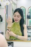  Bộ Trang Sức Thiết Kế Ngọc Phỉ Thúy Kết Hợp Đá Thạch Anh Tóc Vàng Không Kén Mệnh (GIÁ LIÊN HỆ) 