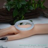  Vòng Khối Ngọc Phỉ Bạch Nguyệt Quang (Bạch Ngọc) Cao Cấp Bản Đũa 10 x 9.6x 55.8 (Không Kén Mệnh) 2600465 