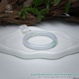  Vòng Khối Ngọc Phỉ Thúy Xuân Băng Khai Vận Cao Cấp Bản Đũa 9.5 x 9.5 x 58.2 (Không Kén Mệnh) 2544336 