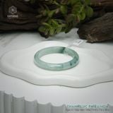  Vòng Khối Ngọc Phỉ Thúy Thanh Lục Phiêu Hoa Cao Cấp Bản Hẹ KT: 9.9 x 7.6 x 55.6  (Không Kén Mệnh) 261820 