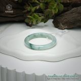  Vòng Khối Ngọc Phỉ Thúy Thanh Lục Phiêu Hoa Cao Cấp Bản Hẹ KT: 9.9 x 7.6 x 55.6  (Không Kén Mệnh) 261820 