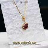  Mặt Dây Chuyền Vàng Phụng Thiên Cửu Vận Thạch Anh Tóc Đỏ ( Hỏa, Thổ ) Độc Quyền Katgems 