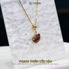 Mặt Dây Chuyền Vàng Phụng Thiên Cửu Vận Thạch Anh Tóc Đỏ ( Hỏa, Thổ ) Độc Quyền Katgems 