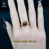  Nhẫn Vàng Phụng Thiên Cửu Vận Thạch Anh Tóc Đỏ ( Hỏa, Thổ ) Độc Quyền Katgems 