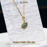  Mặt Dây Chuyền Vàng Phụng Thiên Cửu Vận Phỉ Thúy Xanh Lục (Không Kén Mệnh) Độc Quyền Katgems 