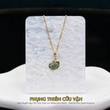  Mặt Dây Chuyền Vàng Phụng Thiên Cửu Vận Phỉ Thúy Xanh Lục (Không Kén Mệnh) Độc Quyền Katgems 