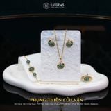  Mặt Dây Chuyền Vàng Phụng Thiên Cửu Vận Phỉ Thúy Xanh Lục (Không Kén Mệnh) Độc Quyền Katgems 
