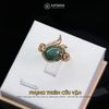  Nhẫn Vàng Phụng Thiên Cửu Vận Phỉ Thúy Xanh Lục (Không Kén Mệnh) Độc Quyền Katgems 