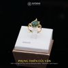  Nhẫn Vàng Phụng Thiên Cửu Vận Phỉ Thúy Xanh Lục (Không Kén Mệnh) Độc Quyền Katgems 