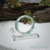  Vòng Khối Ngọc Phỉ Thúy Thanh Lục Phiêu Hoa Cao Cấp Bản Hẹ KT: 13.2 x 7.5 x 56.5  (Không Kén Mệnh) 261823 