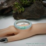  Vòng Khối Ngọc Phỉ Thúy Thanh Lục Phớt Lý Cay Cao Cấp Bản Hẹ KT: 12.2 x 6.6 x 51.8 (Không Kén Mệnh) 261154 