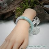  Vòng Khối Ngọc Phỉ Thúy Thanh Lục Phớt Lý Cay Cao Cấp Bản Hẹ KT: 11.6 x 7.8 x 57 (Không Kén Mệnh) 261152 