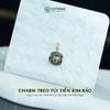  Charm Treo Túi Tiền Kim Bảo Vàng Trang Sức Thiết Kế Mặt Ngọc Lam Thủy (Không Kén Mệnh) 
