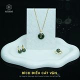  Mặt Dây Chuyền Thiết Kế Bích Điếu Cát Vận Ngọc Bích Canada (Không Kén Mệnh) Độc Quyền Katgems 