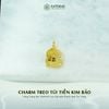 Charm Treo Túi Tiền Kim Bảo Vàng Trang Sức Thiết Kế Mặt Đá Thạch Anh Tóc Vàng (Kim, Thổ) 
