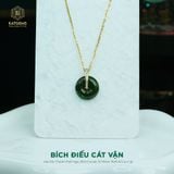  Mặt Dây Chuyền Thiết Kế Bích Điếu Cát Vận Ngọc Bích Canada (Không Kén Mệnh) Độc Quyền Katgems 