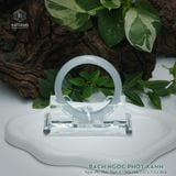  Vòng Khối Ngọc Phỉ Thúy Bạch Ngọc Phớt Xanh Cao Cấp Bản Hẹ KT: 12 x 7.5 x 56.6 (Không Kén Mệnh) DJL G25.5514 