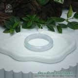  Vòng Khối Ngọc Phỉ Thúy Bạch Ngọc Phớt Xanh Cao Cấp Bản Hẹ KT: 11.8 x 7.9 x 55 (Không Kén Mệnh) DJL G25.4677 