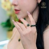  Nhẫn Thiết Kế Vàng Trang Sức Bích Điếu Cát Vận Ngọc Bích Canada (Không Kén Mệnh) Độc Quyền Katgems 