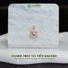  Charm Treo Túi Tiền Kim Bảo Vàng Trang Sức Thiết Kế Mặt Ngọc Phỉ Thúy Tím Tử La Lan (Không Kén Mệnh) 
