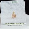  Charm Treo Túi Tiền Kim Bảo Vàng Trang Sức Thiết Kế Mặt Đá Thạch Anh Hồng (Hỏa, Thổ) 