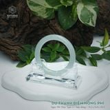  Vòng Khối Ngọc Phỉ Thúy Du Thanh Điểm Hồng Phỉ Cao Cấp Bản Đũa KT: 9.2 x 9.4 x 55.5 (Không Kén Mệnh) DJL G25.5118 