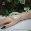  Vòng Khối Ngọc Phỉ Thúy Bạch Nguyệt Quang (Bạch Ngọc) Cao Cấp Bản Hẹ KT: 9.8 x 8 x 54.6 (Không Kén Mệnh) DJL G26.533 