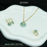  Mặt Dây Chuyền Thiết Kế Băng Thúy Cát Vận Ngọc Phỉ Thúy Myanmar Type A  (Không Kén Mệnh) 