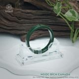  Vòng Ngọc Khối Ngọc Bích Canada Có Vân Lý Bản Vuông 10Ly Kèm Kiểm Định (Không Kén Mệnh) 