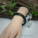  Vòng Khối Ngọc Bích Canada Không Có Vân Lý Bản Hẹ 12ly Kèm Kiểm Định (Không Kén Mệnh) 