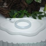  Vòng Khối Ngọc Phỉ Thúy Bạch Nguyệt Quang (Bạch Ngọc) Cao Cấp Bản Hẹ KT: 9.8 x 8 x 54.6 (Không Kén Mệnh) DJL G26.533 