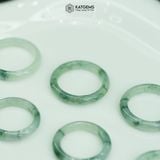  Nhẫn Ngọc Khối Phỉ Thúy Hoa Bay Chất Băng Ni Từ 15mm Đến 18mm (Không Kén Mệnh) 