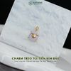 Charm Treo Túi Tiền Kim Bảo Vàng Trang Sức Thiết Kế Mặt Ngọc Phỉ Thúy Tím Tử La Lan (Không Kén Mệnh) 
