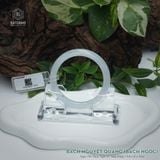  Vòng Khối Ngọc Phỉ Thúy Bạch Nguyệt Quang (Bạch Ngọc) Cao Cấp Bản Hẹ KT: 9.8 x 8 x 54.6 (Không Kén Mệnh) DJL G26.533 