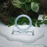  Vòng Khối Ngọc Phỉ Thúy Xuân Đới Tài (Tím Phớt Xanh) Cao Cấp Bản Hẹ KT: 11.8 x 8.1 x 55.9 (Không Kén Mệnh) DJL G25.5106 