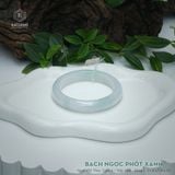  Vòng Khối Ngọc Phỉ Thúy Bạch Ngọc Phớt Xanh Cao Cấp Bản Hẹ KT: 11.8 x 7.9 x 55 (Không Kén Mệnh) DJL G25.4677 