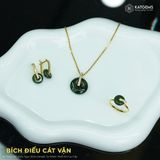 Mặt Dây Chuyền Thiết Kế Bích Điếu Cát Vận Ngọc Bích Canada (Không Kén Mệnh) Độc Quyền Katgems 