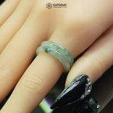  Nhẫn Ngọc Khối Phỉ Thúy Hoa Bay Chất Băng Ni Từ 15mm Đến 18mm (Không Kén Mệnh) 