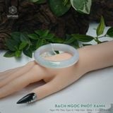  Vòng Khối Ngọc Phỉ Thúy Bạch Ngọc Phớt Xanh Cao Cấp Bản Hẹ KT: 11.8 x 7.9 x 55 (Không Kén Mệnh) DJL G25.4677 