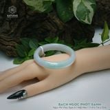 Vòng Khối Ngọc Phỉ Thúy Bạch Ngọc Phớt Xanh Cao Cấp Bản Hẹ KT: 11.9 x 7.6 x 53.6 (Không Kén Mệnh) 9261793 