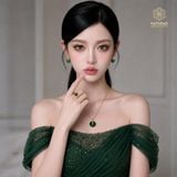  Bộ Trang Sức Thiết Kế Bích Điếu Cát Vận Ngọc Bích Canada (Không Kén Mệnh) Độc Quyền Katgems 