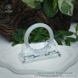  Vòng Khối Ngọc Phỉ Thúy Bạch Ngọc Phớt Xanh Cao Cấp Bản Hẹ KT: 11.8 x 7.9 x 55 (Không Kén Mệnh) DJL G25.4677 